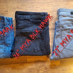 Jean Bundle Three Pairs-mArticles of Society! size 25, 26, 27